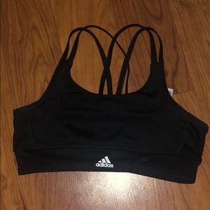 black kids adidas sports bra